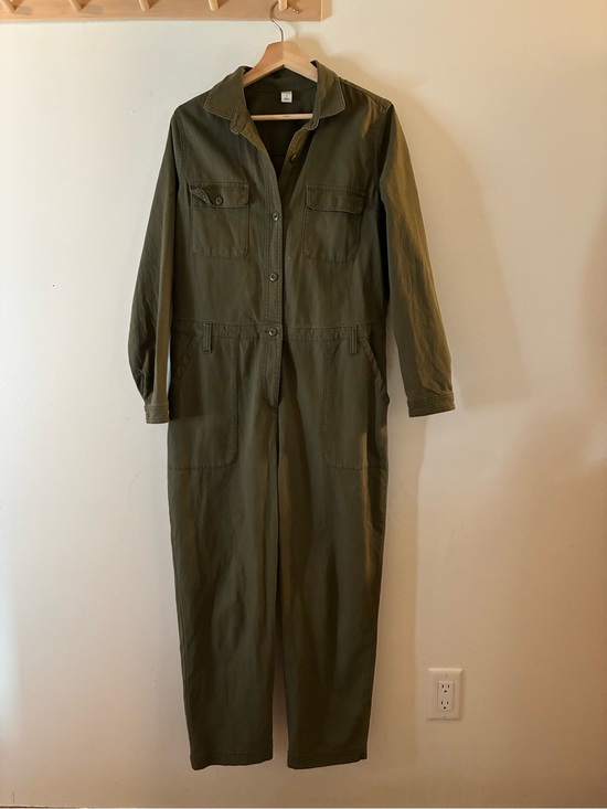 Old Navy Jackets & Blazers - Olive Green Utility Jumpsuit for Women